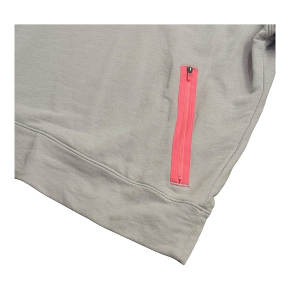 Nike Pink Lightweight Sweatshirt w/ Neon Zip Pocket - Size M - Picture 4 of 8